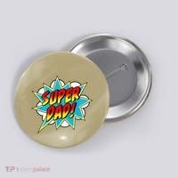 Super Dad Comic Book Superhero Fathers Day Button thumb 0