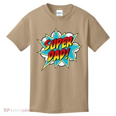Super Dad Comic Book Superhero Fathers Day Kids T-Shirt