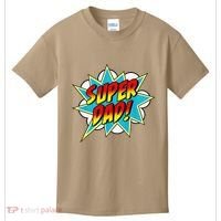Super Dad Comic Book Superhero Fathers Day Kids T-Shirt thumb 0