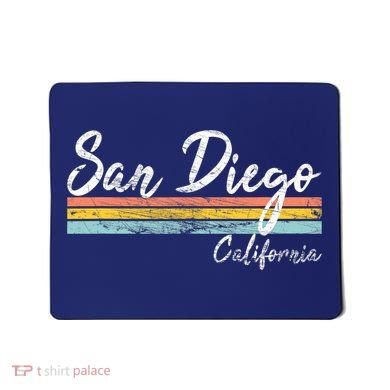San Diego California Vintage Distressed Design Classic Mousepad