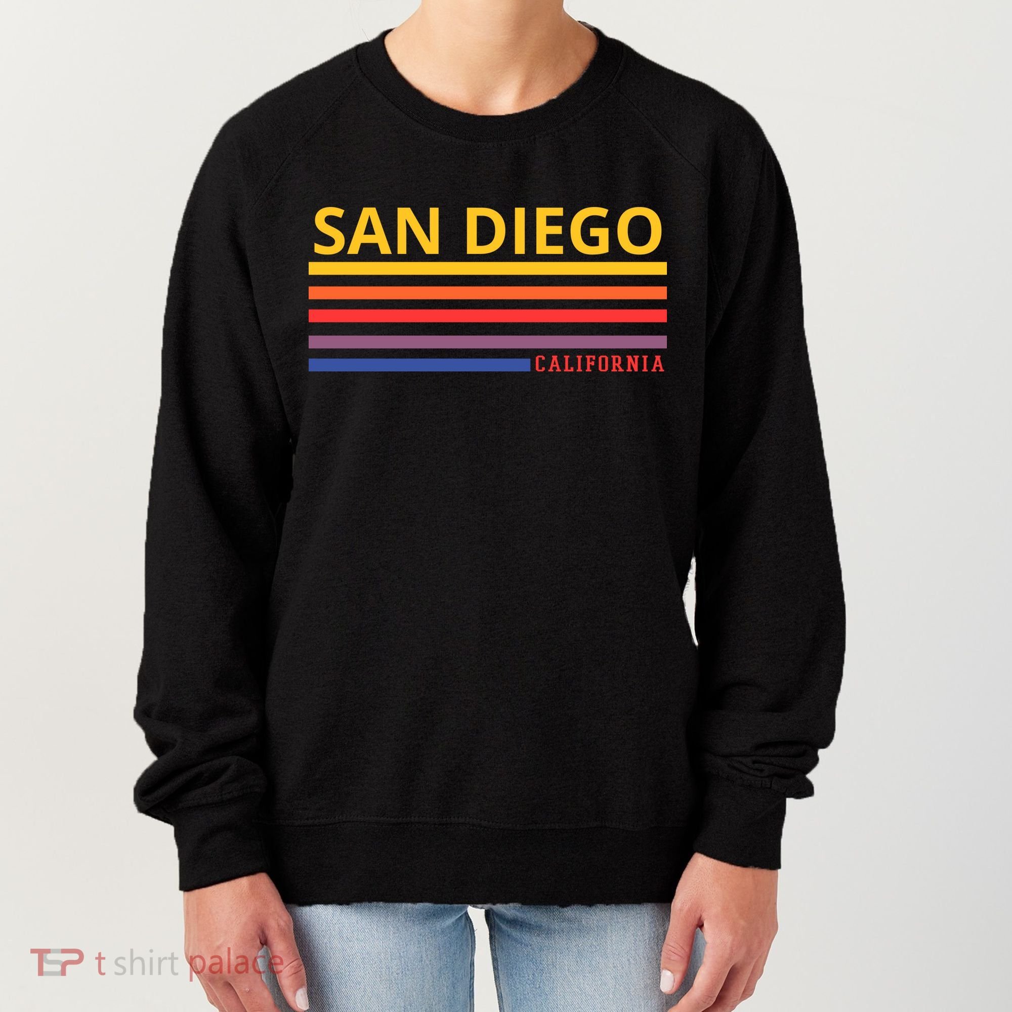 San Diego California Retro Women's Sweatshirt