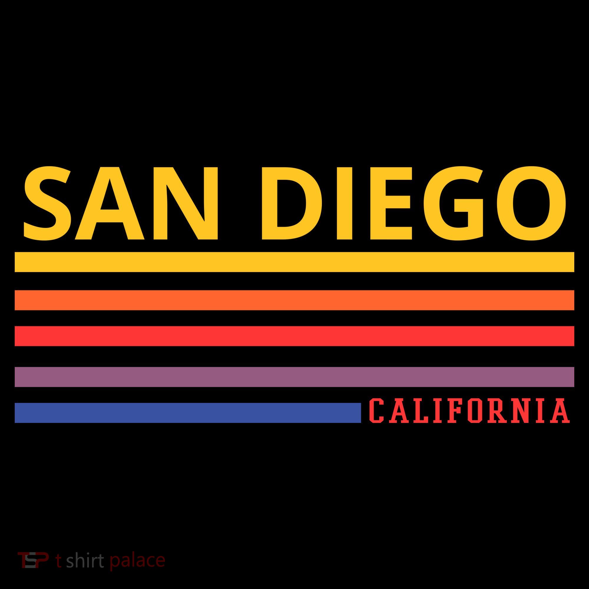 San Diego California Retro Doggie Tank