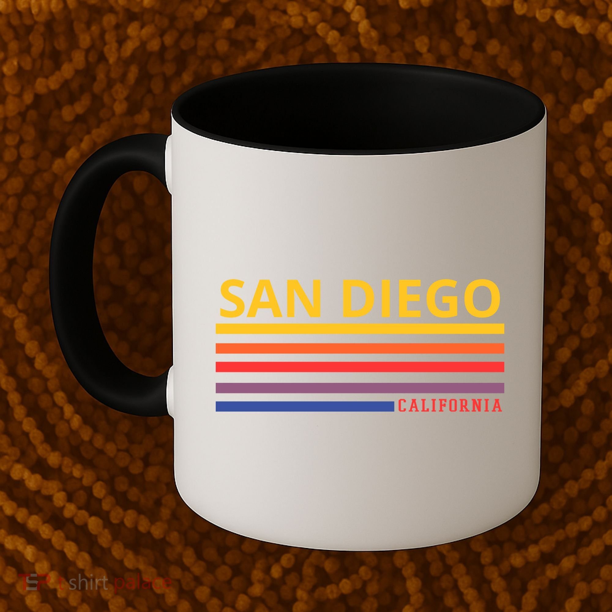 San Diego California Retro Coffee Mug