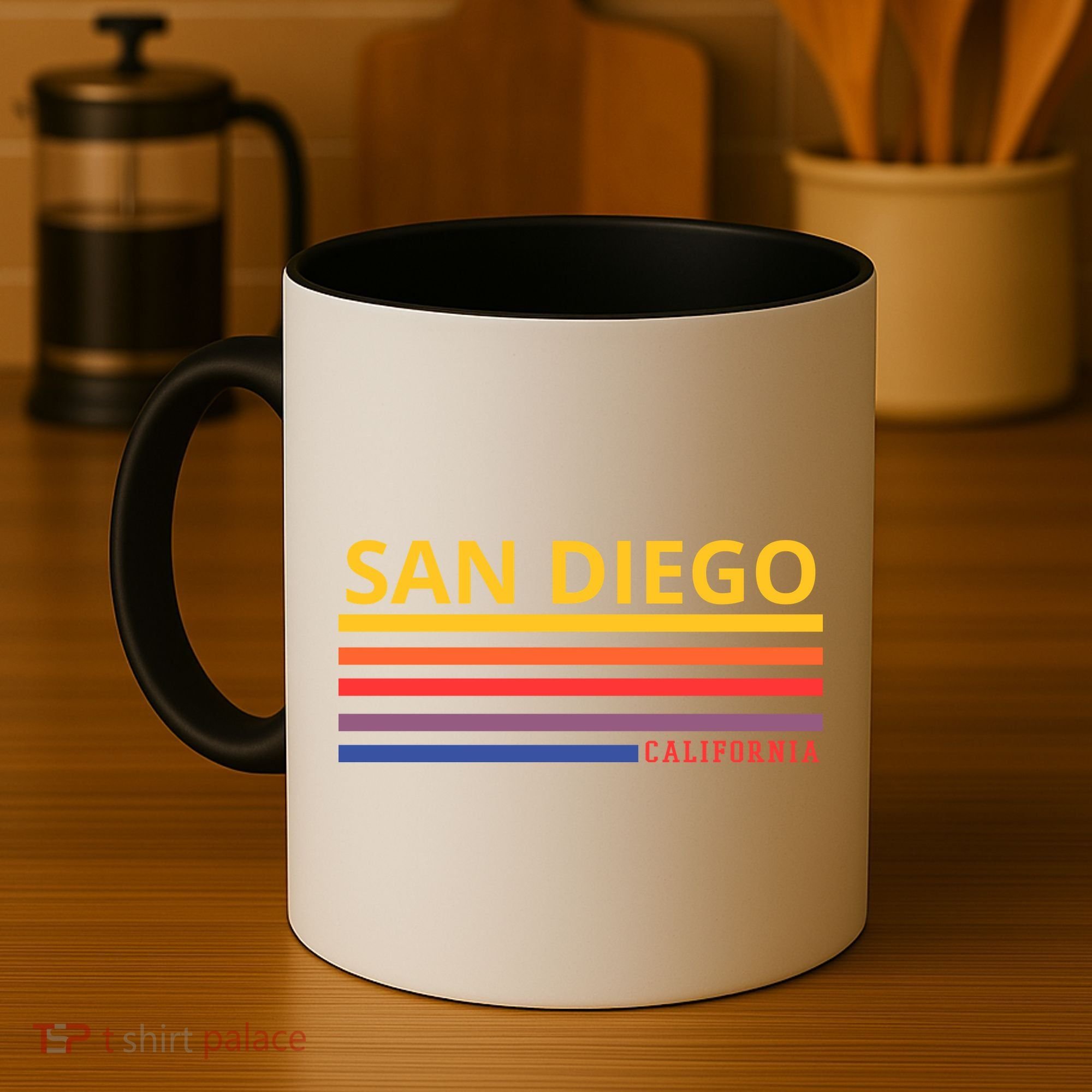 San Diego California Retro Coffee Mug