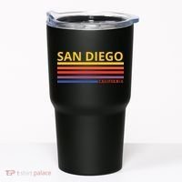 San Diego California Retro Tumbler thumb 0