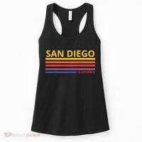 San Diego California Retro Women's Tank Top thumb 0