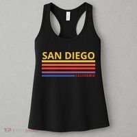 San Diego California Retro Women's Tank Top thumb 3