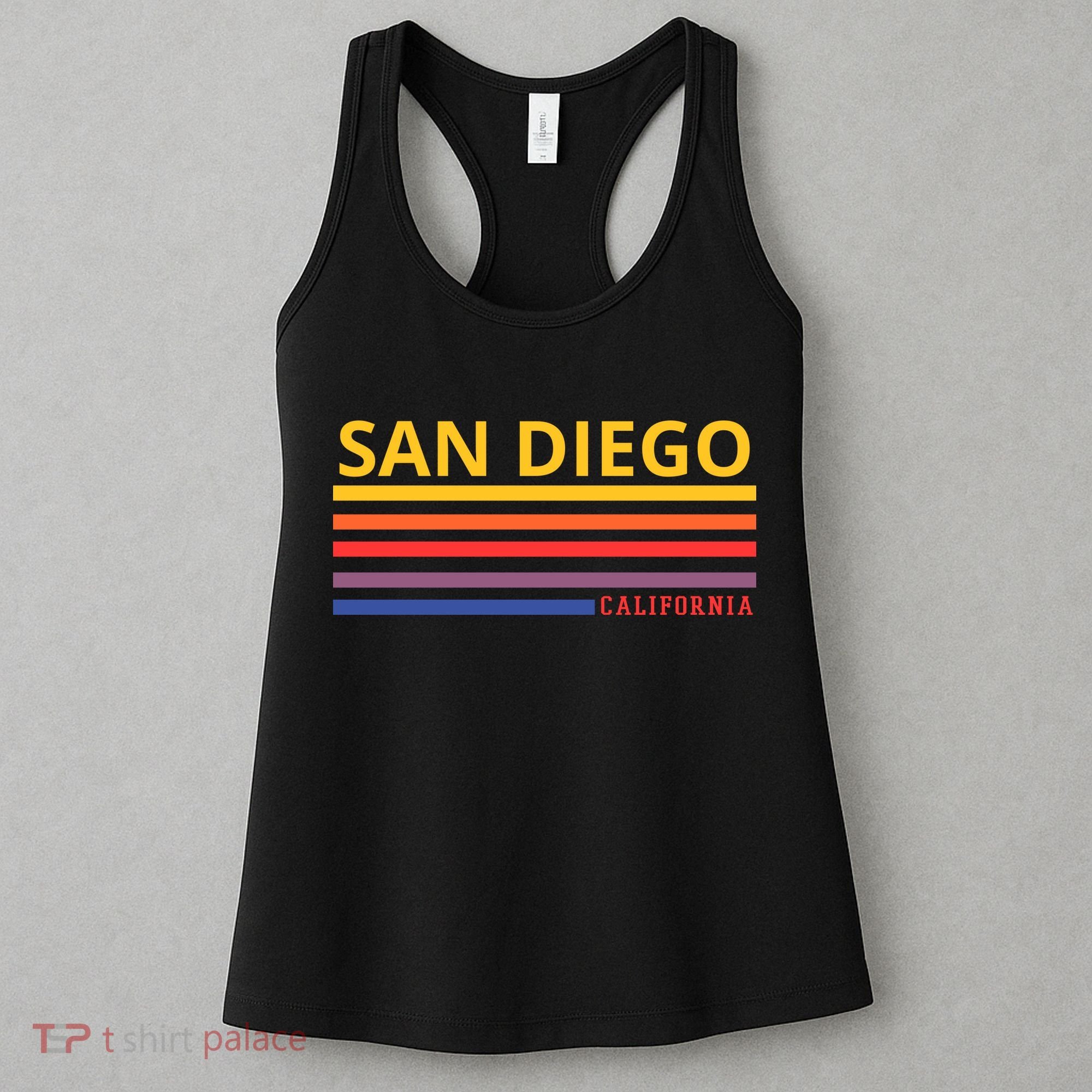 San Diego California Retro Women's Tank Top