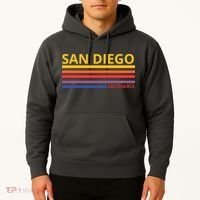 San Diego California Retro Hoodie thumb 2