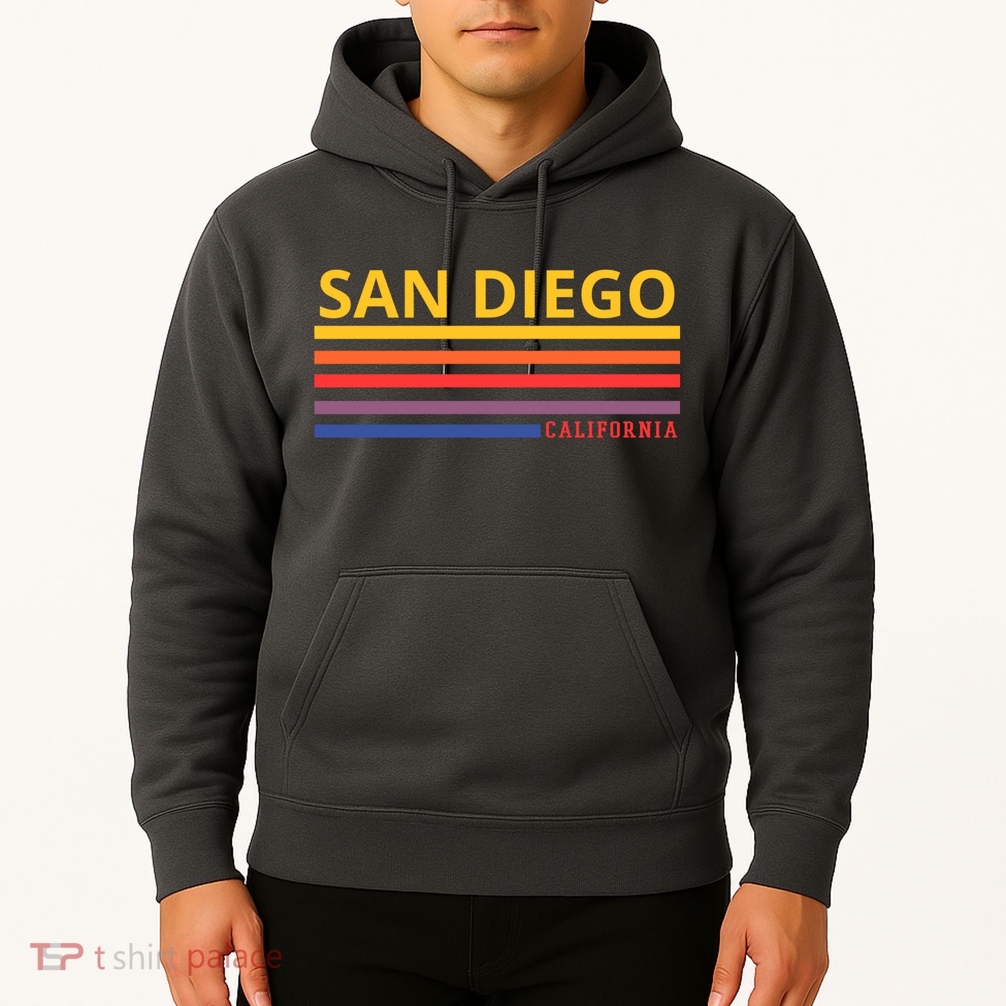 San Diego California Retro Hoodie
