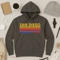 San Diego California Retro Hoodie thumb 3