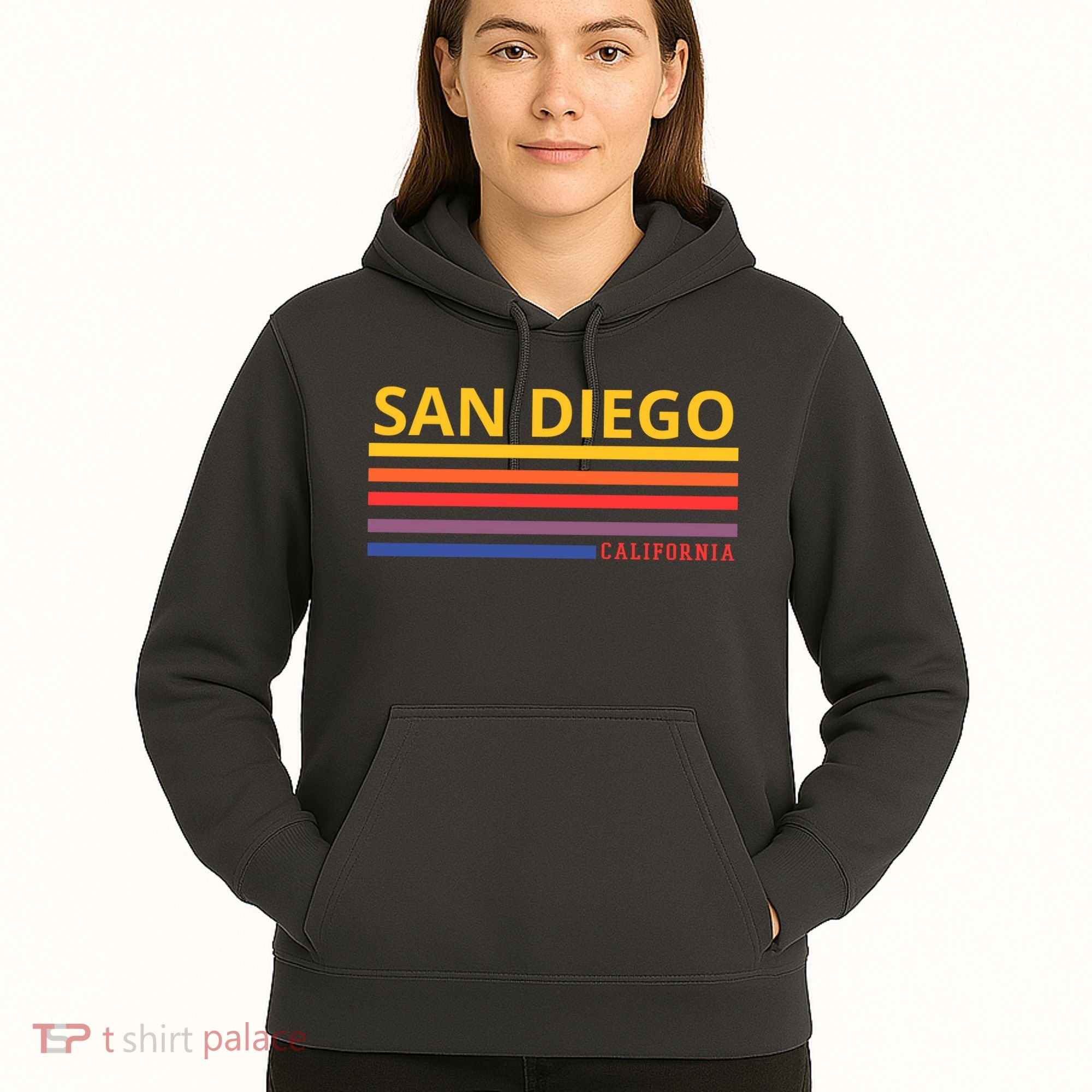 San Diego California Retro Hoodie
