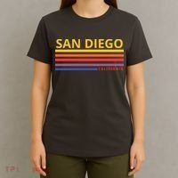 San Diego California Retro T-Shirt thumb 4