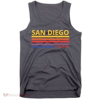 San Diego California Retro Tank Top