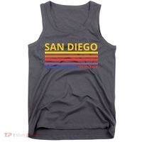 San Diego California Retro Tank Top thumb 0