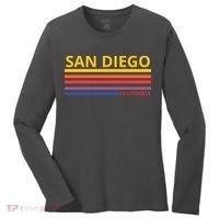San Diego California Retro Women's Long Sleeve Shirt thumb 0