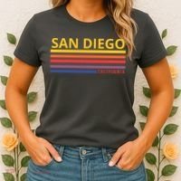 San Diego California Retro Women's T-Shirt thumb 2