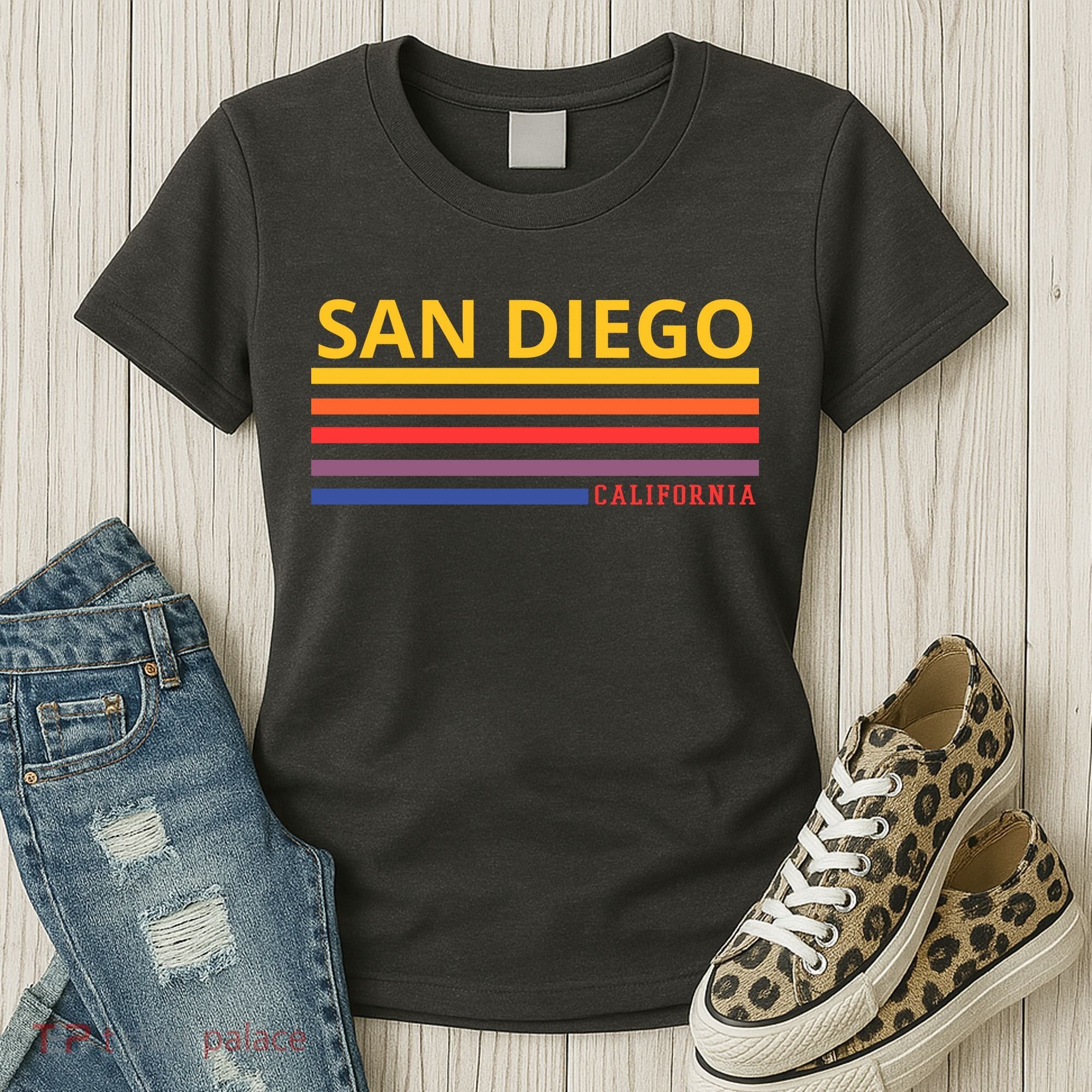 San Diego California Retro Women's T-Shirt