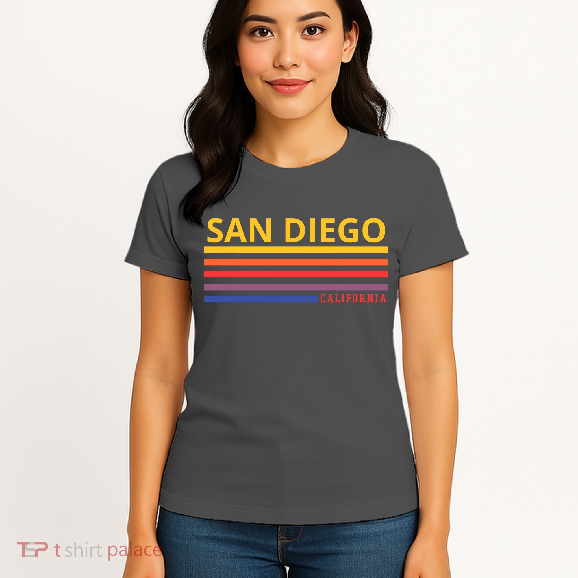 San Diego California Retro Women's T-Shirt