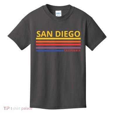 San Diego California Retro Kids T-Shirt