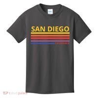San Diego California Retro Kids T-Shirt thumb 0