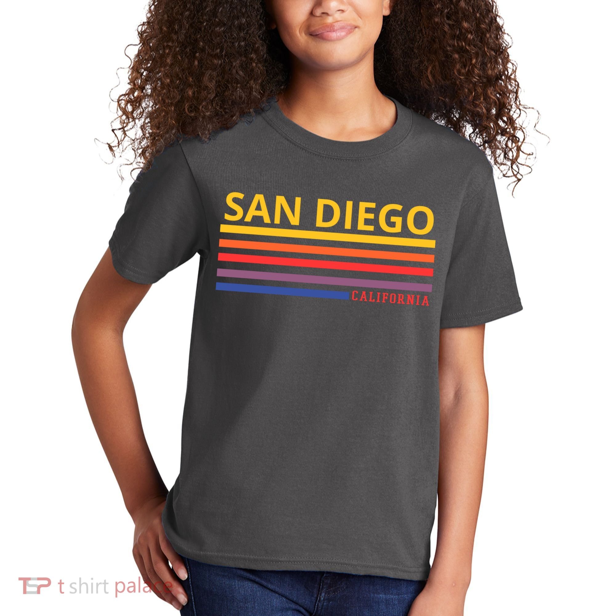 San Diego California Retro Kids T-Shirt
