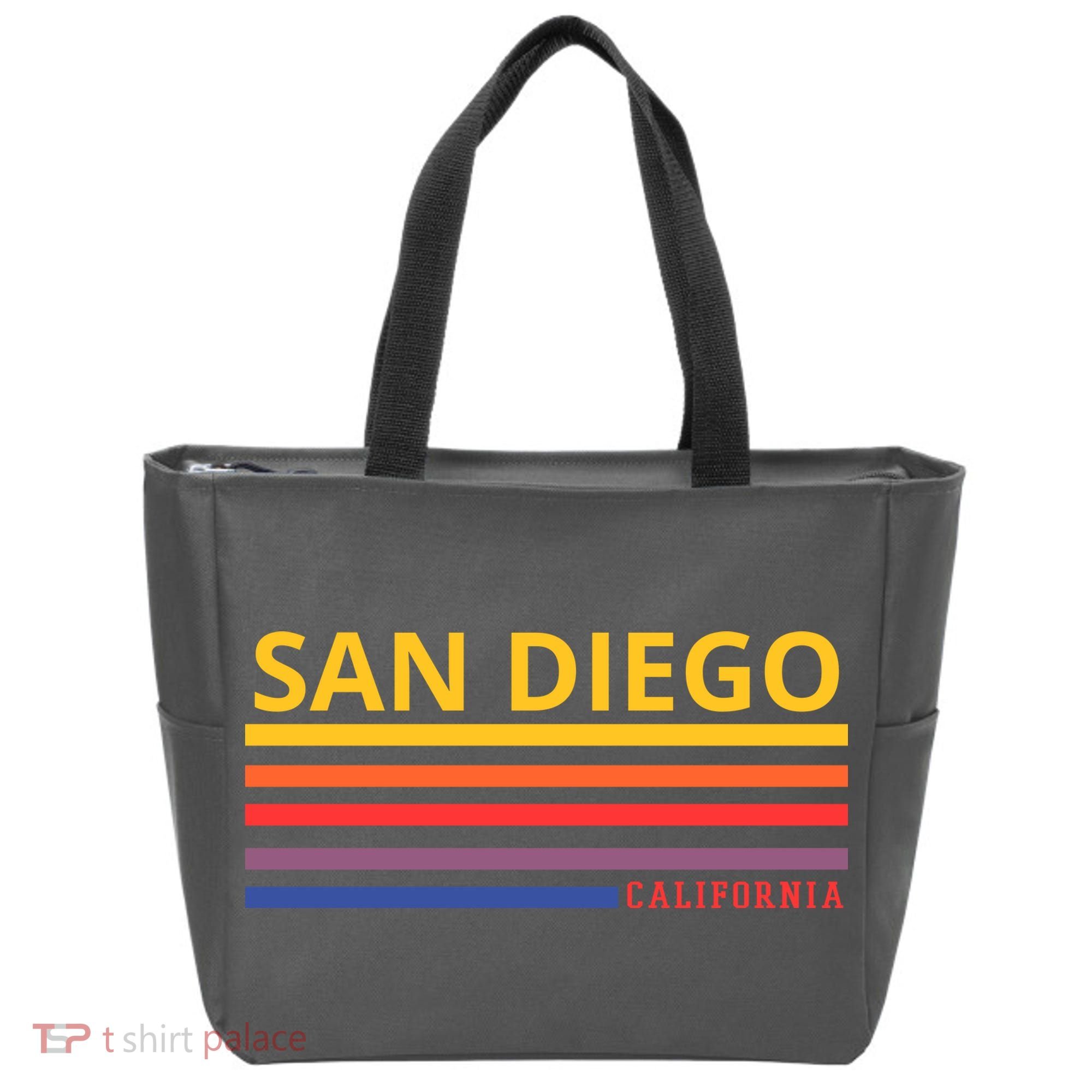 San Diego California Retro Tote Bag