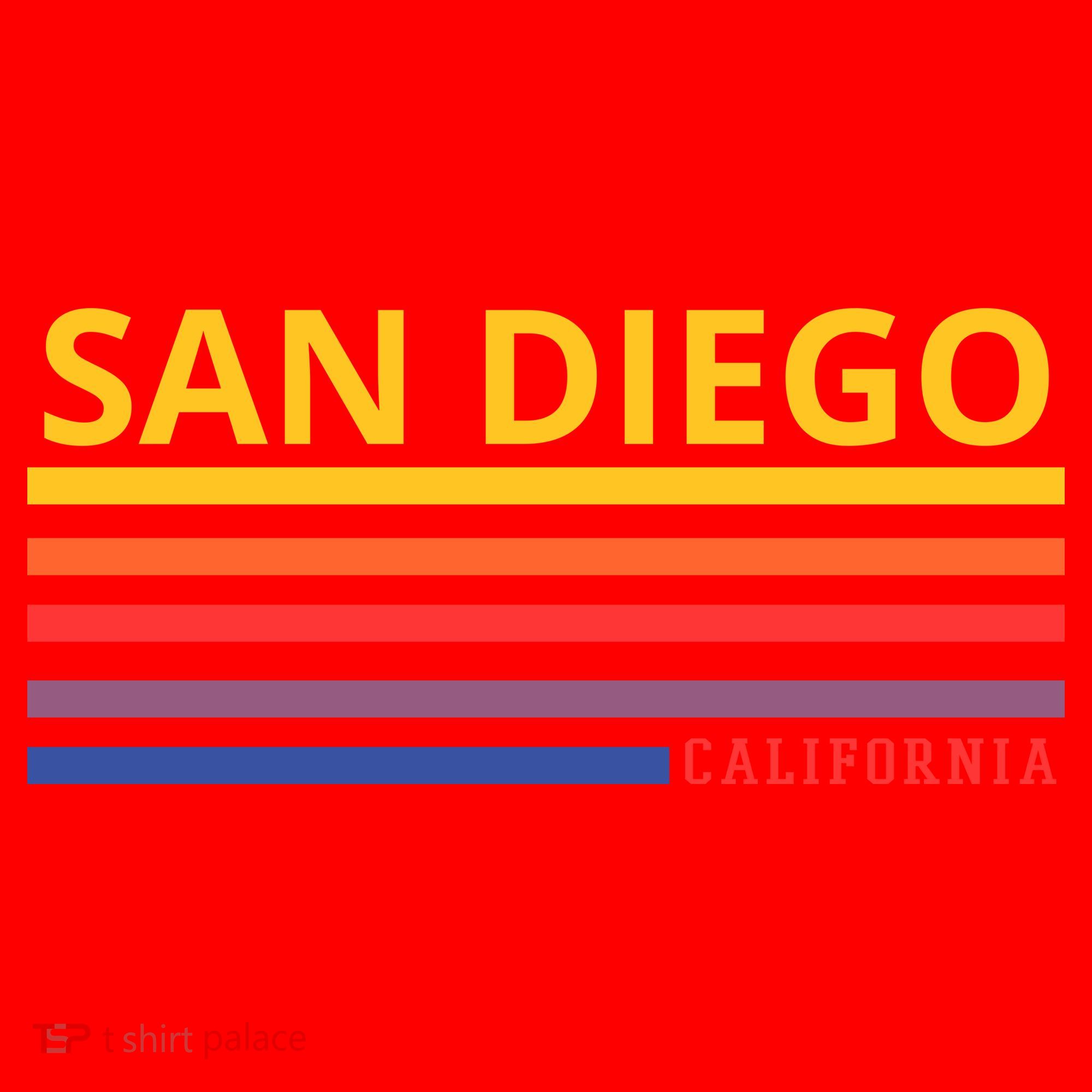 San Diego California Retro Santa Hat