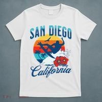 San Diego California Beach Surf Summer Vacation Vintage T-Shirt thumb 5