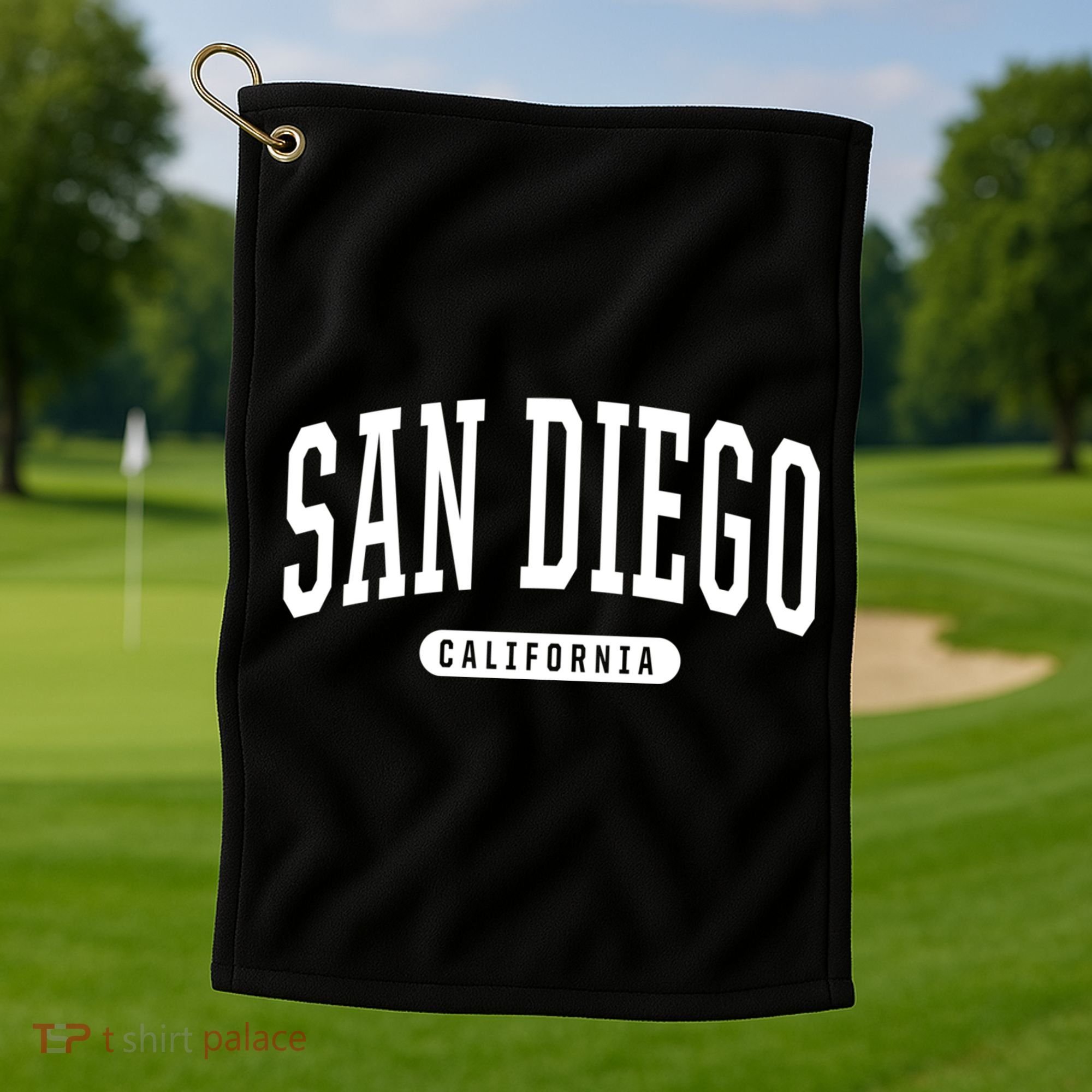 San Diego Cool Gift Funny Gift College University Style Sd Ca Golf Towel