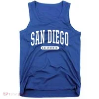 San Diego Cool Gift Funny Gift College University Style Sd Ca Tank Top thumb 0