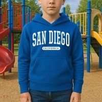 San Diego Cool Gift Funny Gift College University Style Sd Ca Kids Hoodie thumb 2