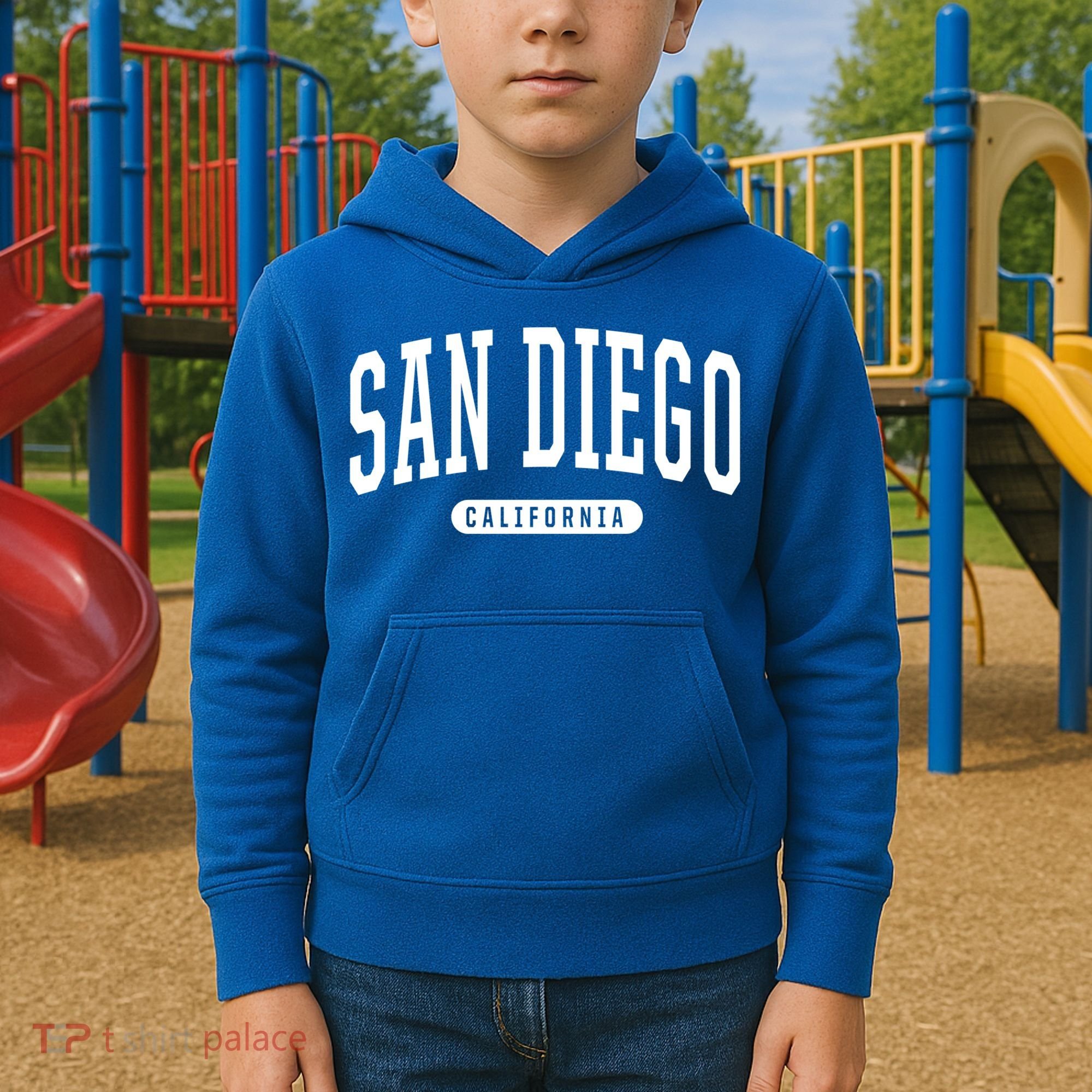 San Diego Cool Gift Funny Gift College University Style Sd Ca Kids Hoodie