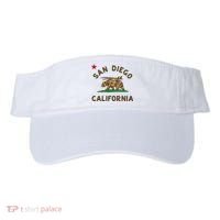 San Diego California Beach Flag Bear Surf Ca Visor thumb 0