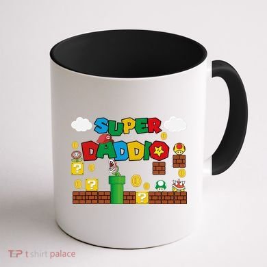 Super Daddio Cool Design Coffee Mug back