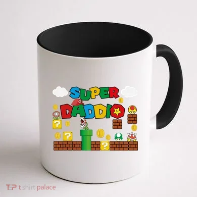 Super Daddio Cool Design Coffee Mug back