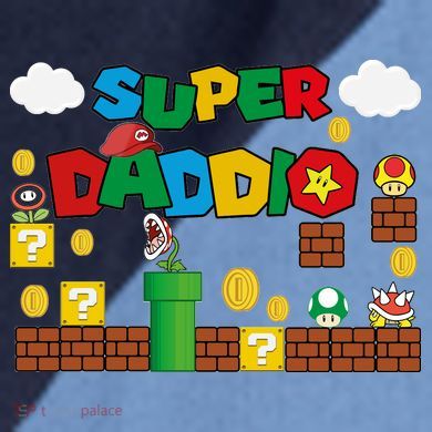 Super Daddio Cool Design Raglan Baseball Sleeve Shirt