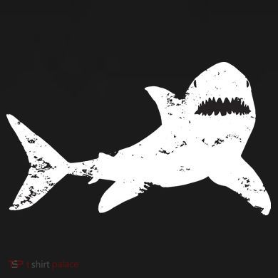 Shark Distressed Cool Vintage Shark Bite Tee Doggie Tank