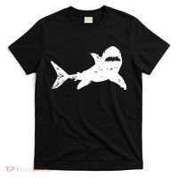 Shark Distressed Cool Vintage Shark Bite Tee T-Shirt thumb 0