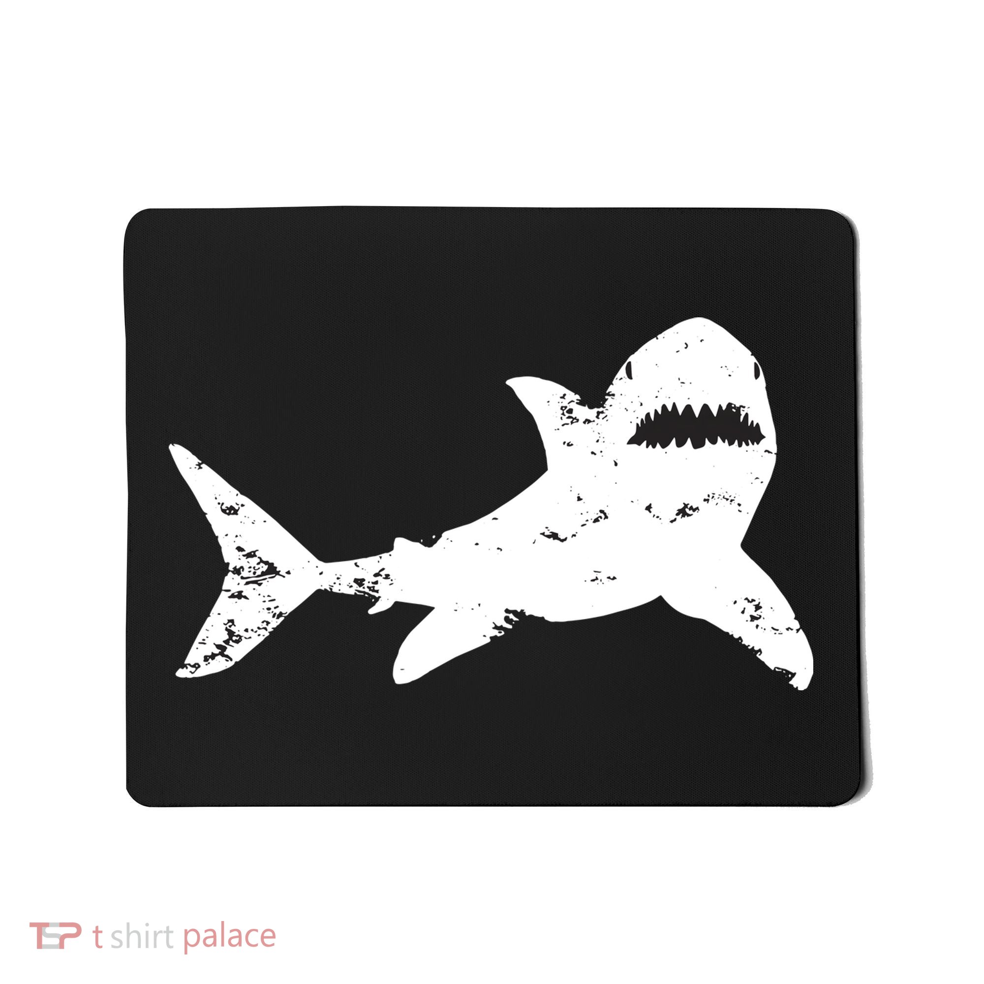 Shark Distressed Cool Vintage Shark Bite Tee Mousepad