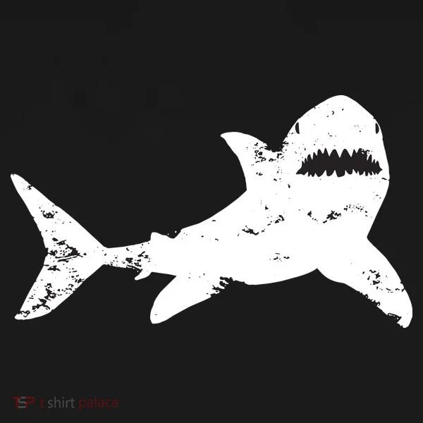Shark Distressed Cool Vintage Shark Bite Tee Women's Tank Top