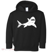 Shark Distressed Cool Vintage Shark Bite Tee Toddler Hoodie thumb 0