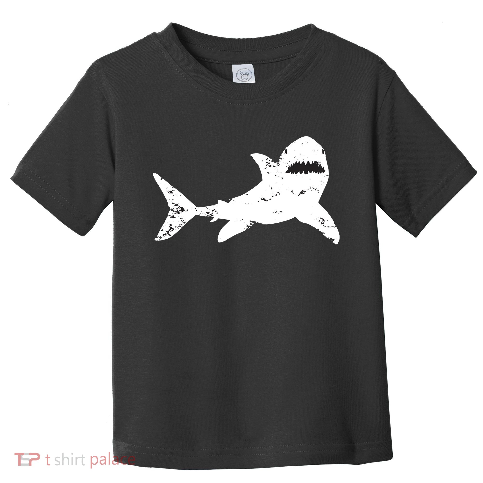 Shark Distressed Cool Vintage Shark Bite Tee Toddler T-Shirt