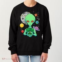Space Day Celebration Cosmic Alien Tree Of Life Earth Day Women's Sweatshirt thumb 0