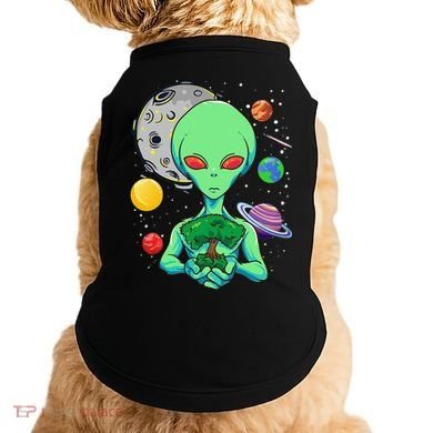 Space Day Celebration Cosmic Alien Tree Of Life Earth Day Doggie Tank
