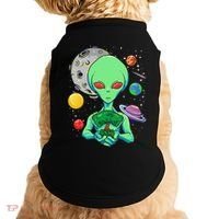 Space Day Celebration Cosmic Alien Tree Of Life Earth Day Doggie Tank thumb 0