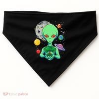 Space Day Celebration Cosmic Alien Tree Of Life Earth Day USA-Made Doggie Bandana thumb 0