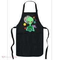 Space Day Celebration Cosmic Alien Tree Of Life Earth Day Apron thumb 0