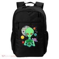 Space Day Celebration Cosmic Alien Tree Of Life Earth Day Backpack thumb 0