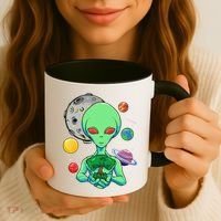Space Day Celebration Cosmic Alien Tree Of Life Earth Day Coffee Mug thumb 3
